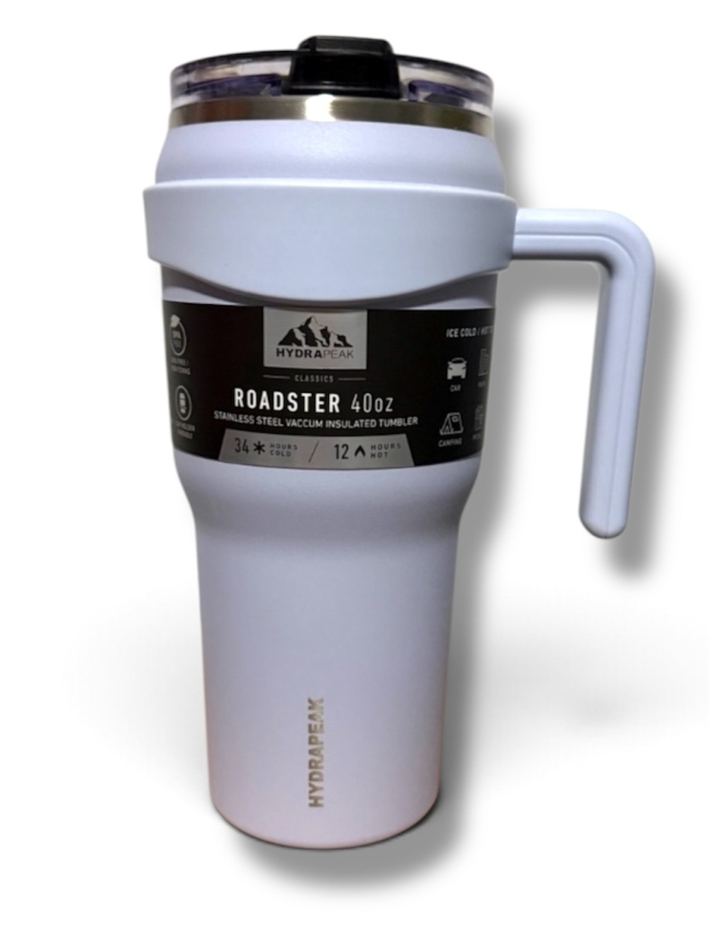 Hydrapeak Roadster 40oz Stainless Tumbler Vacuum Insulated 2 in 1 Straw Lilac